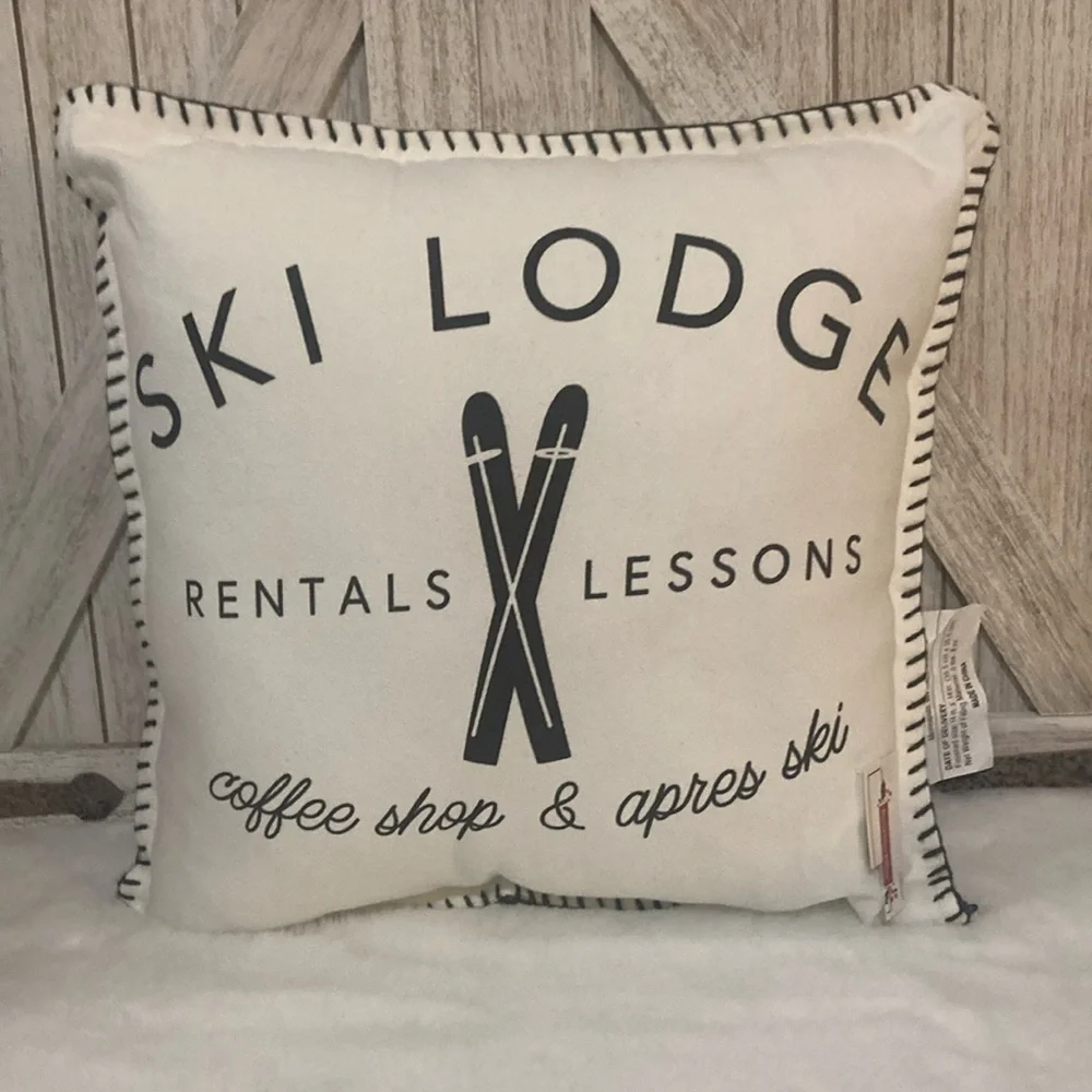 Target BP 2021 Christmas Ski Lodge Pillow